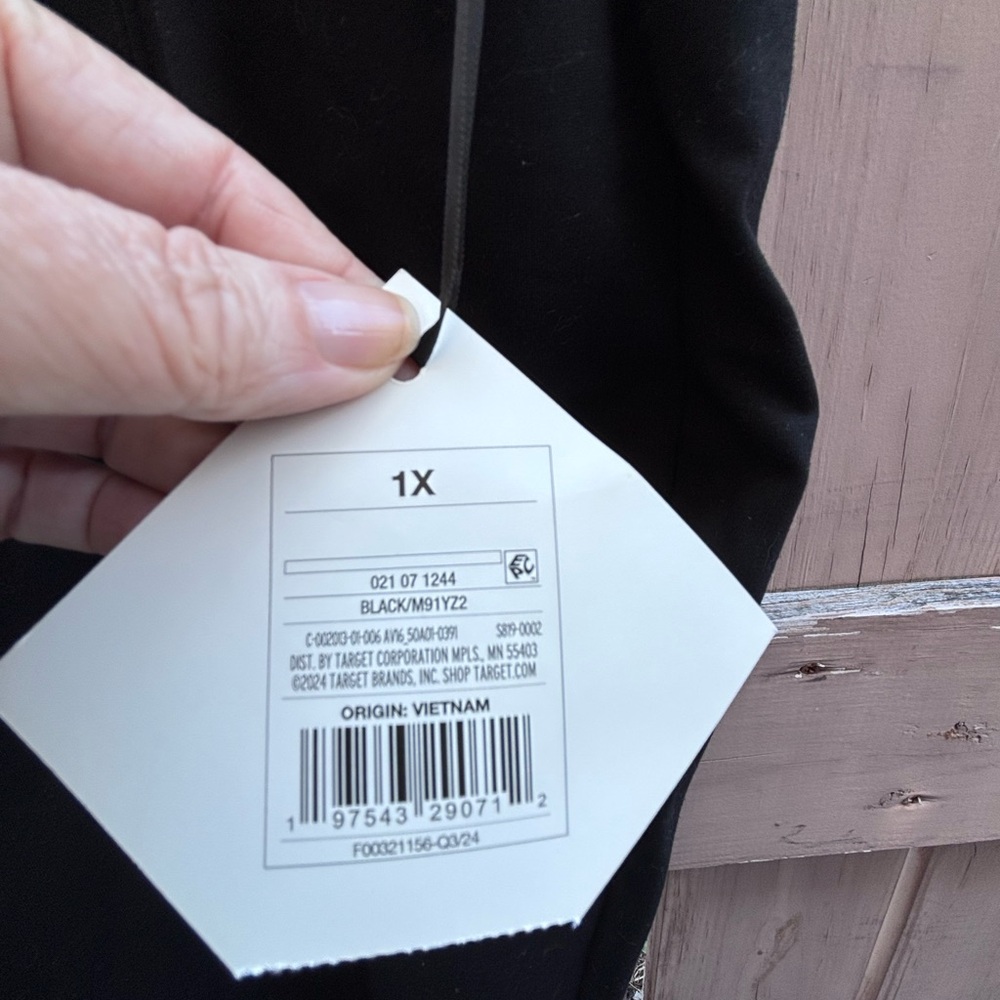 🎉NWT🎉 Ava & Viv Black Ponte Pull-On Pants with Front Pockets - Picture 5 of 12